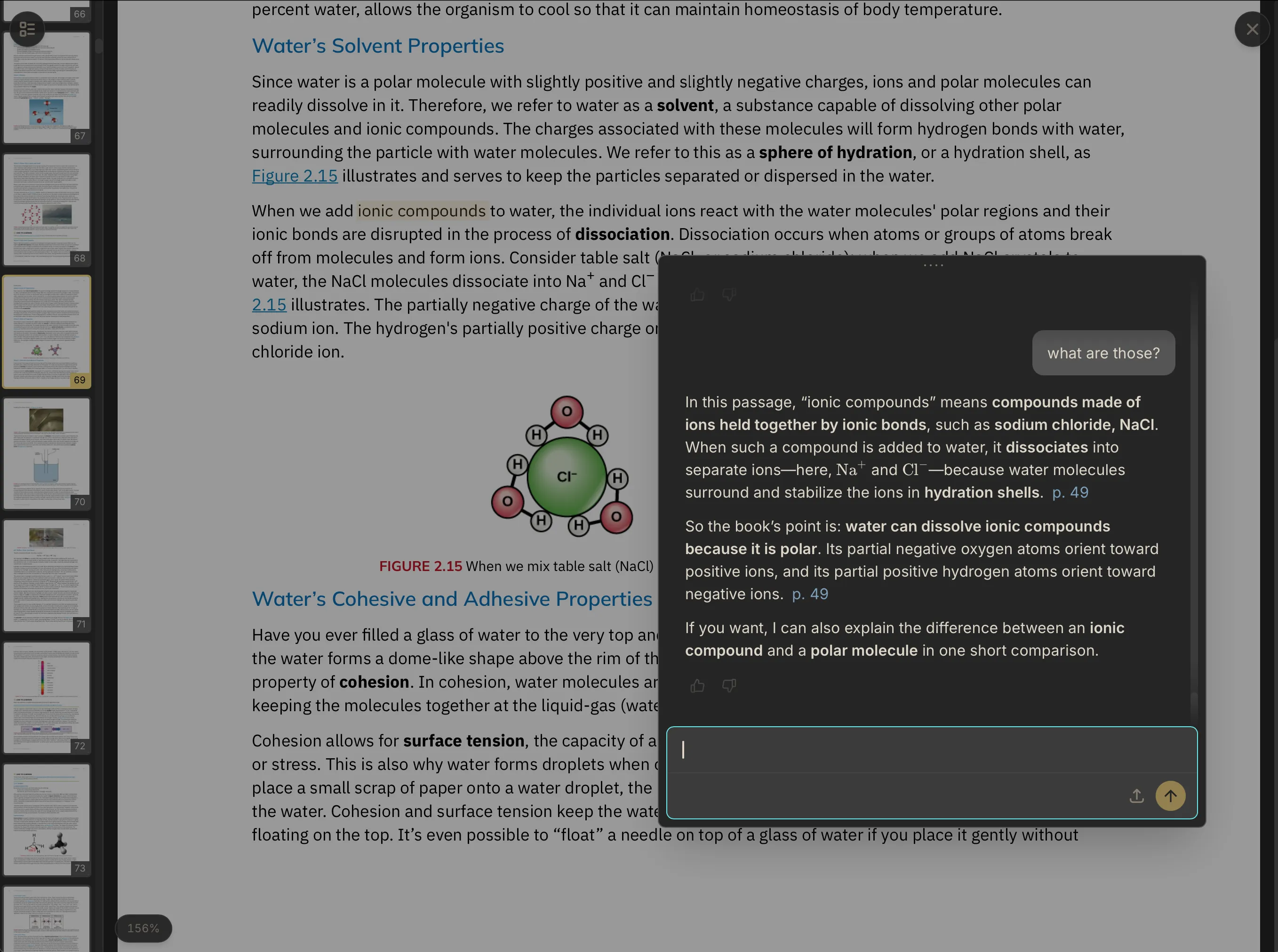 Reading Mode view in the Meletium app